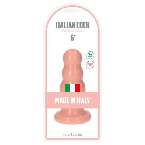 Plug-Italian Cock 6""Flesh Plug-Italian Cock 6""Flesh