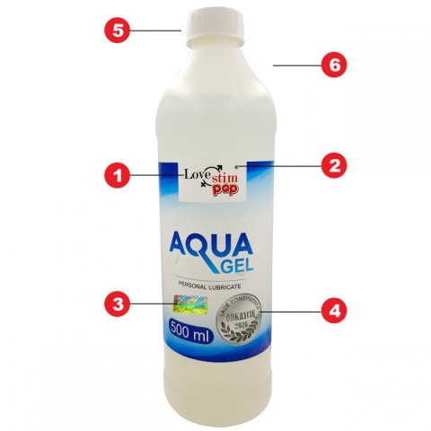 Aqua Gel 500ml lubrykant intymny uniwersalny Aqua Gel 500ml lubrykant intymny uniwersalny