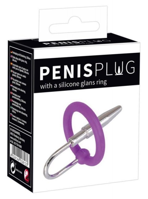 Penis Plug+Silicone Glans Ring Penis Plug+Silicone Glans Ring