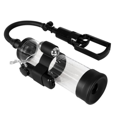 Pompka-Powerpump MAX Vibrating - Black&Clear Pompka-Powerpump MAX Vibrating - Black&Clear