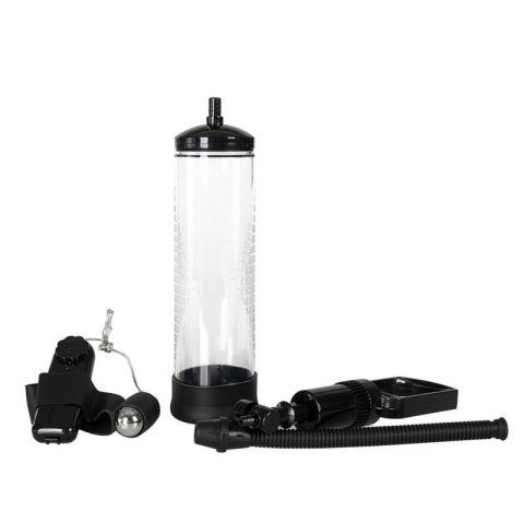 Pompka-Powerpump MAX Vibrating - Black&Clear Pompka-Powerpump MAX Vibrating - Black&Clear