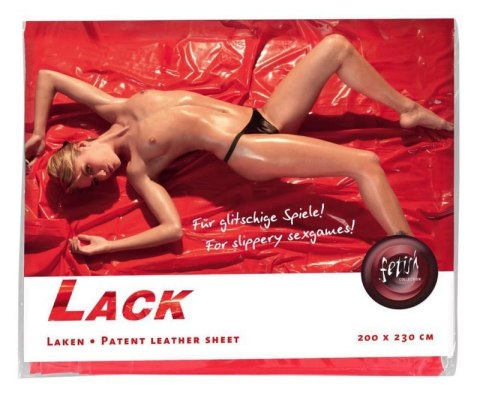 Vinyl Bed Sheet red 200x230cm Vinyl Bed Sheet red 200x230cm