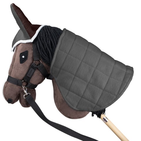 DERKA DWUSTRONNA I NAUSZNIKI SKIPPI DLA HOBBY HORSE - BRĄZOWA - SZARA DERKA DWUSTRONNA I NAUSZNIKI SKIPPI DLA HOBBY HORSE - BRĄZOWA - SZARA