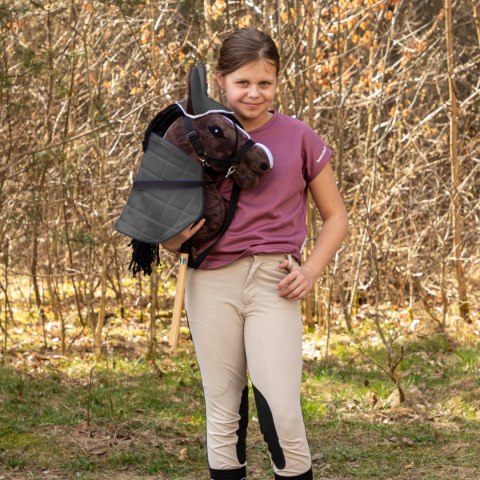 DERKA DWUSTRONNA I NAUSZNIKI SKIPPI DLA HOBBY HORSE - BRĄZOWA - SZARA DERKA DWUSTRONNA I NAUSZNIKI SKIPPI DLA HOBBY HORSE - BRĄZOWA - SZARA