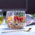 FILIŻANKA Z FALOWANYMI ŚCIANKAMI RYFLOWANA Z UCHEM 400 ML 1SZT SZK52