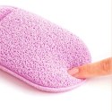 GĄBECZKA DO MYCIA TWARZY NA MOKRO, DELIKATNY PEELING 6,5X11CM 2 SZT GB19
