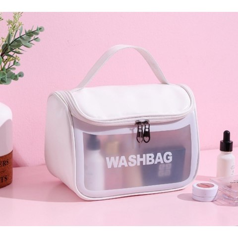 KOSMETYCZKA ROZKŁADANA WASHBAG KUFEREK BIAŁY KS46B