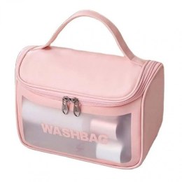 KOSMETYCZKA ROZKŁADANA WASHBAG KUFEREK RÓŻOWY KS46R