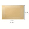 WODOODPORNA PODKŁADKA NA STÓŁ 30X45 CM PROSTOKĄTNA ZŁOTA MP32