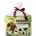 ZESTAW GRZYBIARZA DLA DZIADKA - KOSZ DO GRZYBÓW NÓŻ DO GRZYBÓW ĆZAPKA TORBA