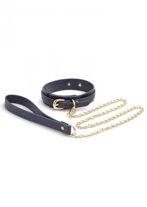 Bondage Couture Collar & Leash Blue Bondage Couture Collar & Leash Blue