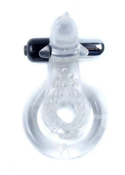 Pierścień-Dolphin Vibro CockRing Clear Pierścień-Dolphin Vibro CockRing Clear