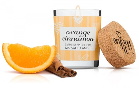 Świeca do masażu 70 ml Pomarańcza i Cynamon Świeca do masażu 70 ml Pomarańcza i Cynamon