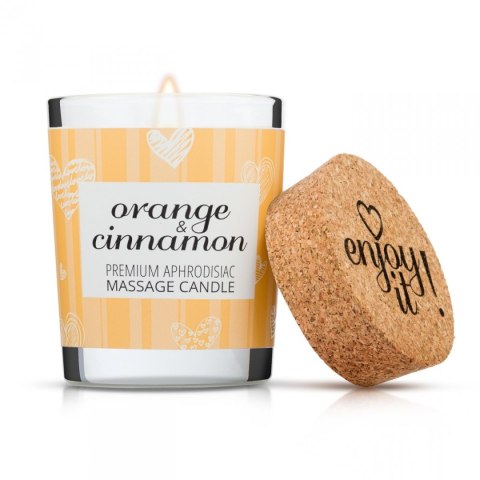 Świeca do masażu 70 ml Pomarańcza i Cynamon Świeca do masażu 70 ml Pomarańcza i Cynamon