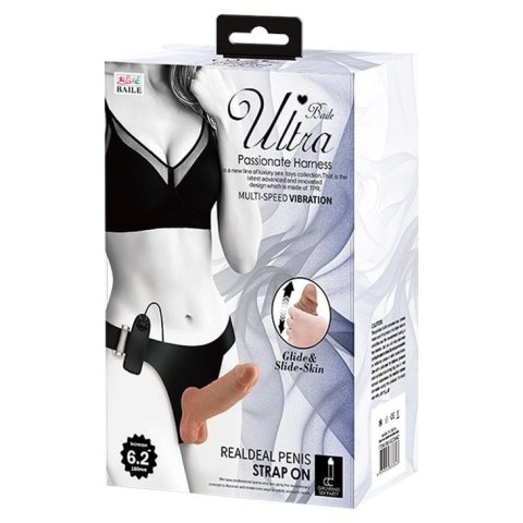 BAILE- Ultra Passionate Harness Realdeal Penis 6.2'' Brown BAILE- Ultra Passionate Harness Realdeal Penis 6.2'' Brown