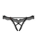 Bielizna-Bravelle stringi otwarte czarne L/XL