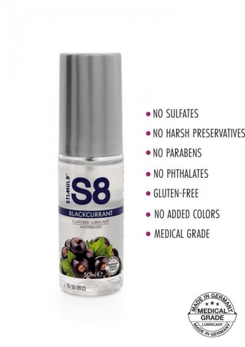 S8 WB Flavored Lube 50ml Blackcurrant S8 WB Flavored Lube 50ml Blackcurrant