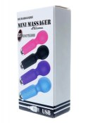 Stymulator-Rechargeable Mini Masager USB 20 Functions - Blue