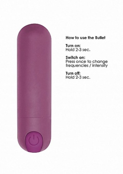 10 Speed Rechargeable Bullet - Purple 10 Speed Rechargeable Bullet - Purple