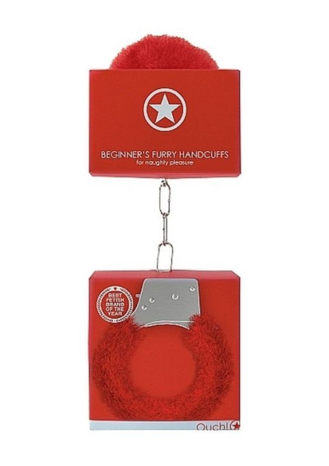 Beginner""s Handcuffs Furry - Red Beginner""s Handcuffs Furry - Red