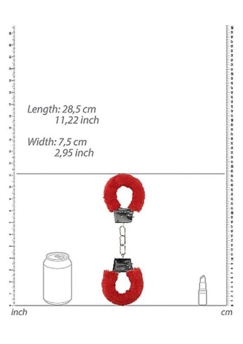 Beginner""s Handcuffs Furry - Red Beginner""s Handcuffs Furry - Red