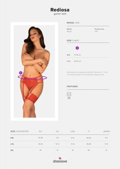 Bielizna-Rediosa pas do pończoch S/M Bielizna-Rediosa pas do pończoch S/M