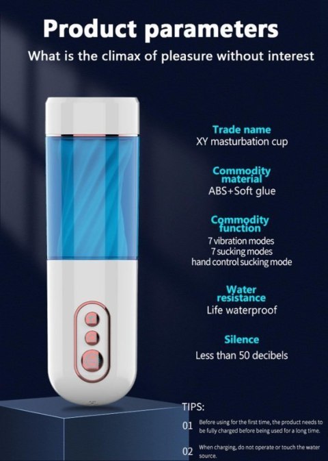 Masturbator-Vibration 7, 7 Sucking modes, Hand Masturbator-Vibration 7, 7 Sucking modes, Hand