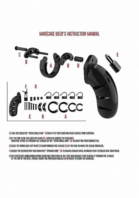 Model 02 - Chastity - 3.5"" - Cock Cage - Black Model 02 - Chastity - 3.5"" - Cock Cage - Black