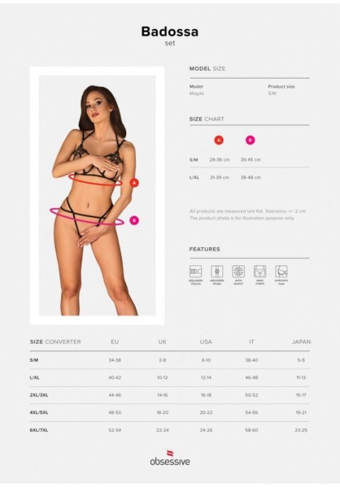 Bielizna-Badossa komplet 2-częściowy L/XL Bielizna-Badossa komplet 2-częściowy L/XL