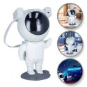 PROJEKTOR GWIAZD NIEBA LED ASTRONAUTA LAMPKA NOCNA NA PILOT, 21,5 CM LAMP42