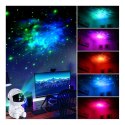PROJEKTOR GWIAZD NIEBA LED ASTRONAUTA LAMPKA NOCNA NA PILOT, 21,5 CM LAMP42