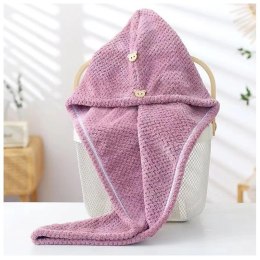 RĘCZNIK KAPTUREK DO WŁOSÓW BEŻOWY 65 X 25 CM REC52WZ3