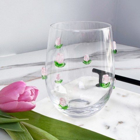 SZKLANKA TERMICZNA, TULIPANY 500 ML 1SZT - SZK130