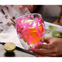 SZKLANKA TERMICZNA Z HORTENSJĄ W ŚRODKU RÓŻ Z BIELĄ 350 ML 1SZT SZK90