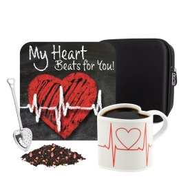 ZESTAW PREZENTOWY DLA ZAKOĆHANYĆH - MY HEART BEATS FOR YOU