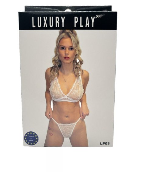 Bielizna-Luxury Play - Lingerie Set Small White Bielizna-Luxury Play - Lingerie Set Small White