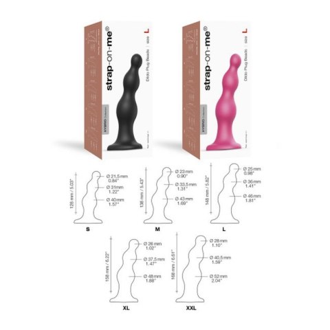 DILDO PLUG BEADS BLACK - S DILDO PLUG BEADS BLACK - S
