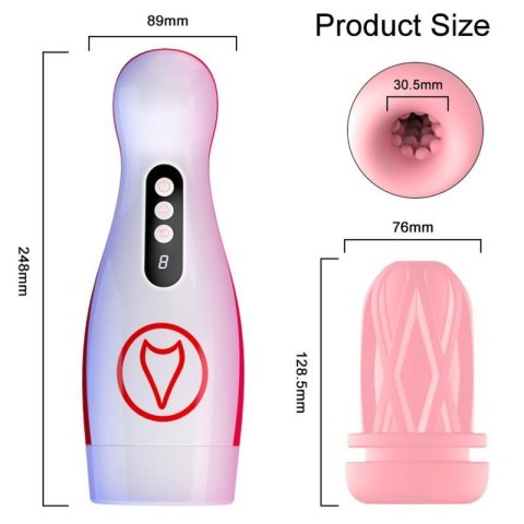 Masturbator - Vibrating Masturbation Cup , 7 Suction Power, 7 Vibration Setting Masturbator - Vibrating Masturbation Cup , 7 Suction Power, 7 Vibration Setting