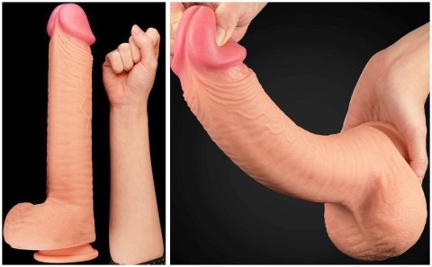 12"" Dual Layered Platinum Silicone Cock 12"" Dual Layered Platinum Silicone Cock