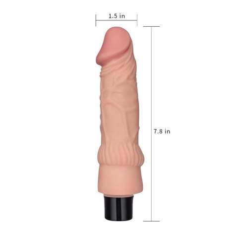 7.8"" REAL SOFTEE Vibrating Dildo 7.8"" REAL SOFTEE Vibrating Dildo