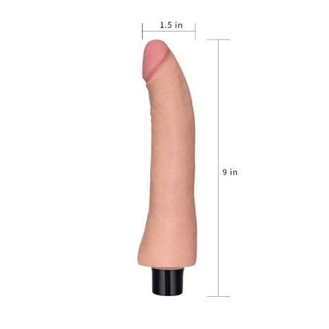 9"" REAL SOFTEE Vibrating Dildo 9"" REAL SOFTEE Vibrating Dildo