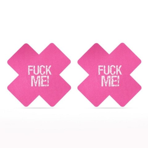 FUCK ME Cross Pattern Nipple Pasties (2 Pack) FUCK ME Cross Pattern Nipple Pasties (2 Pack)