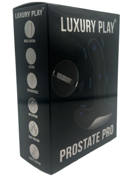 Luxury Play Prostate Stimulator - Silicone Usb Massager - 7 Function - Pulsator - Heating - Black Luxury Play Prostate Stimulator - Silicone Usb Massager - 7 Function - Pulsator - Heating - Black