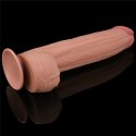 12&#039;&#039; King Sized Sliding Skin Dual Layer Dong