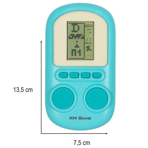 GRA ELEKTRONICZNA ZRĘCZNOŚCIOWA KONSOLA PRZENOŚNA NIEBIESKA GRA ELEKTRONICZNA ZRĘCZNOŚCIOWA KONSOLA PRZENOŚNA NIEBIESKA