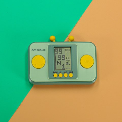 GRA ELEKTRONICZNA ZRĘCZNOŚCIOWA KONSOLA PRZENOŚNA ZIELONY GRA ELEKTRONICZNA ZRĘCZNOŚCIOWA KONSOLA PRZENOŚNA ZIELONY