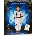 KOSTIUM STRÓJ KARNAWAŁOWY PRZEBRANIE ASTRONAUTA ROZMIAR M 110-120CM
