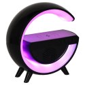 LAMPKA RGB ŁADOWARKA INDUKCYJNA RADIO CZARNA
