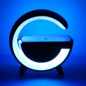 LAMPKA RGB ŁADOWARKA INDUKCYJNA RADIO CZARNA