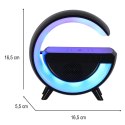 LAMPKA RGB ŁADOWARKA INDUKCYJNA RADIO CZARNA